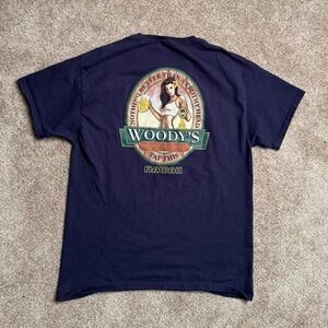 NAVY "WOODY'S HAWAII"‎ GRAPHIC TEE